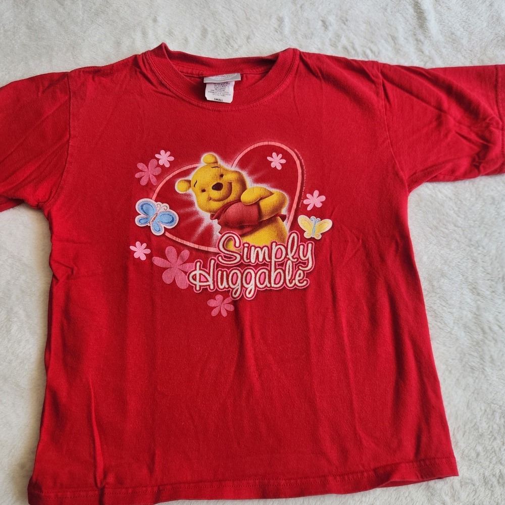 Vintage Disney Store Winnie‎ The Pooh Simply Huggable Youth Girls Sz. Small...
